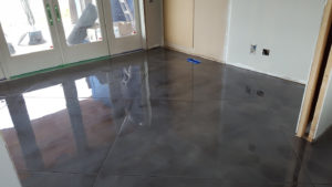 Repair work completed on epoxy floor in Newark by Newark Concrete Polishing Pros